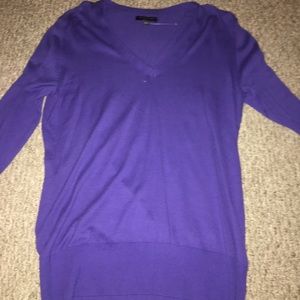 Purple v neck banana republic sweater